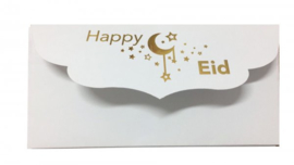 Money envelope white gold foil (2pcs)