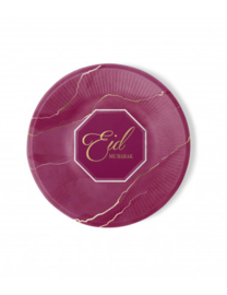 Papieren borden Eid bordeaux goud (6st)