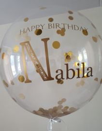 XL bubble balloon with text or name
