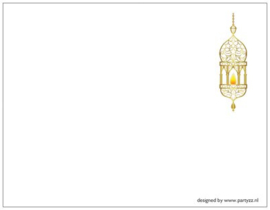 Greeting card Ramadan tropical