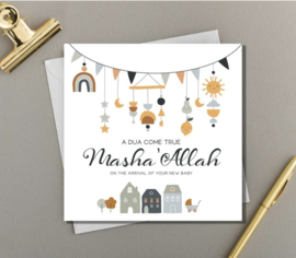 Card Masha' Allah baby (ea)