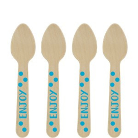 Wooden spoons babyblue