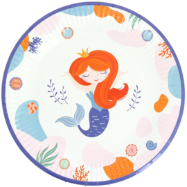 Paper plates mermaid (6pcs)