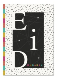 Eid wenskaart combi confetti