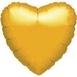 Foil balloon heart gold (18inch)