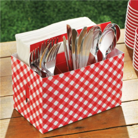 Utensil caddy for pic nic party