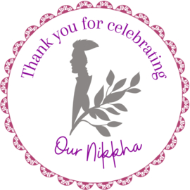 Stickers celebrate Nikkah silhouette