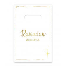 Plastic loot bags Ramadan Mubarak (6pcs)