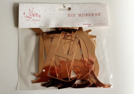 Slinger Eid Mubarak rose goud modern