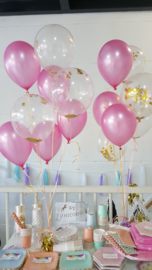 Confettiballon gouden folie (5st)