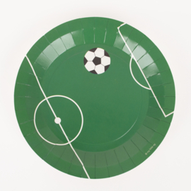 Voetbal bordjes groen (8st)