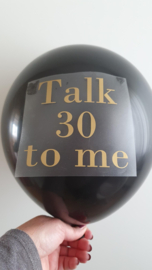 Personalised text for balloon