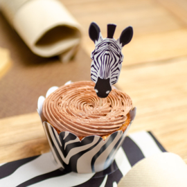 Papieren cupcake set safari (6st)