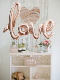 Foil balloon rose gold LOVE