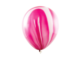 Ballonnen marmer roze (6st)