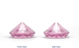 Name card holder diamond soft pink (10pcs)