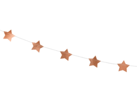 Star garland rose gold