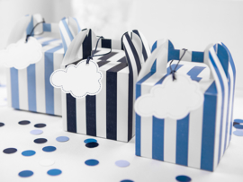 Blue favor boxes (6pcs)