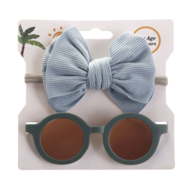 Kids sunglasses set trendy blue