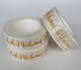 Washi tape Eid goud wit (pst)