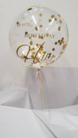 XL bubble balloon with text or name