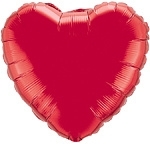 Folie ballon hart rood 18"