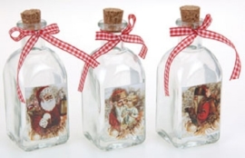 Glass bottles Christmas (each)
