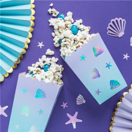 Popcorn bakjes mermaid (6st)