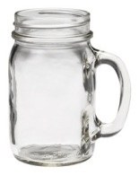 Mason jar drinking jar