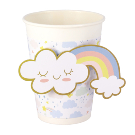 Paper cups pastel unicorn (6pcs)