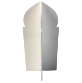 Acrylic minaret table stand white