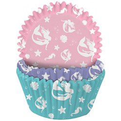 Cupcake cases mermaid (75st)