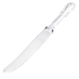 Plastic knives clear (6pcs)