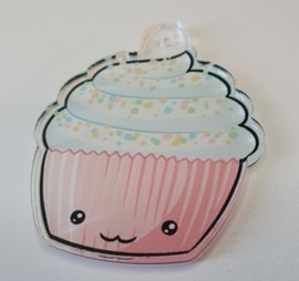 Mini acrylic ornament Kawaii cupcake