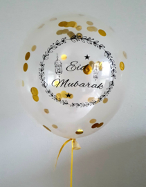 Ballonnen Eid partyzz mix goud + confetti (5st)