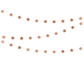 Star garland rose gold