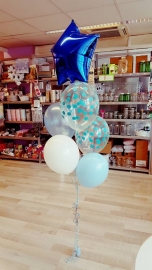 Polkadot blue ballon (5st)