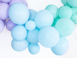 Ballonnen blauw pastel mat 5inch (10st)