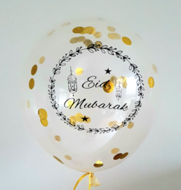 Ballonnen Eid partyzz mix goud + confetti (5st)