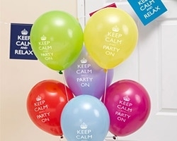 Balloons keep calm mixed