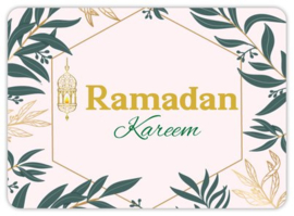 Greeting card Ramadan tropical