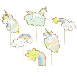 Unicorn cupcake set (12st)