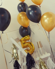 Helium filled latex balloons