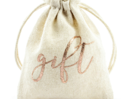 Gift pouch rose gold