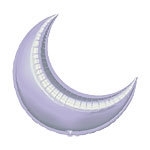 Foil balloon lilac cresent 26"