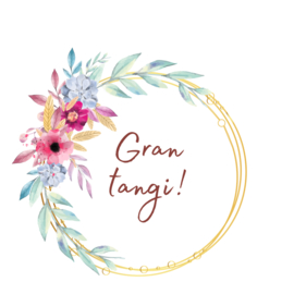 Stickers Gran tangi bloemen