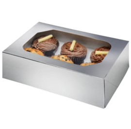 Cupcake box silver (ea)
