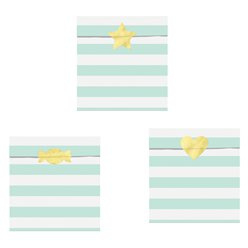 Paper treat bags mint green (6pcs)