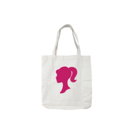 Canvas tote Barbie hoofd