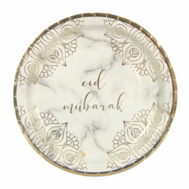 Papieren borden Eid marble glam (10st)